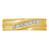 14KT 0.23-0.27CT D-MENS BAND