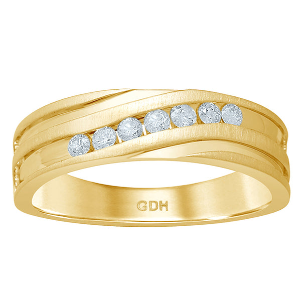 14KT 0.23-0.27CT D-MENS BAND