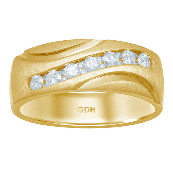 14KT 0.46-0.52CT D-MENS BAND