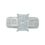 10K 0.29-0.35CT D-LADIES MICROPAVE  RINGS