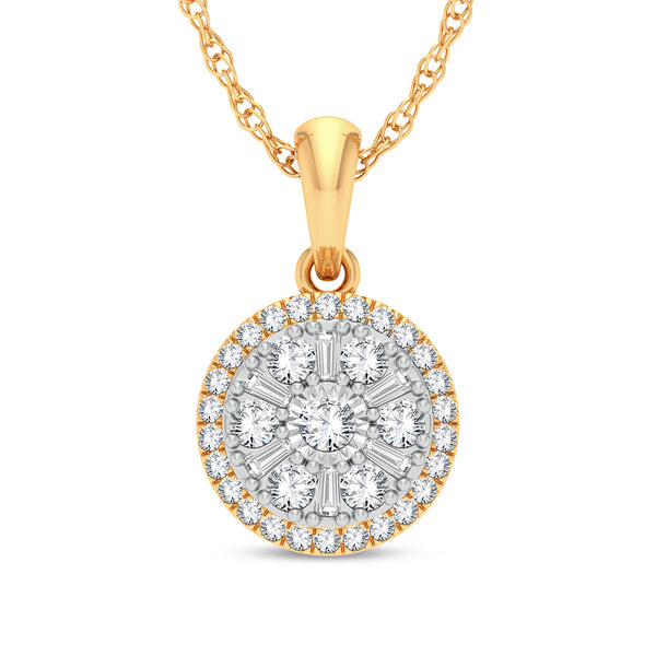 14K 0.25ct Diamond Pendant