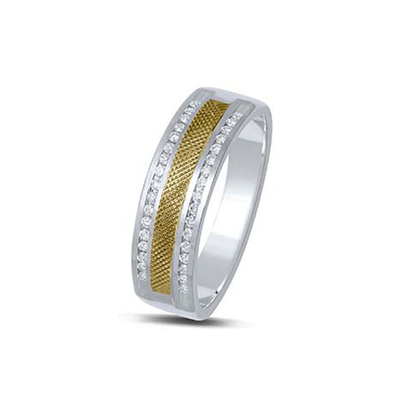 14K 0.46-0.54CT D-MENS BANDS RING