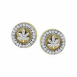 SPL PRICE: 10K 0.20CT D-EARRINGS "LEAF"