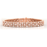 14KY 11.25CTW MENS DIAMOND BRACELET