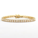 14KY 4.50CTW BAGUETTE DIAMOND BRACELET