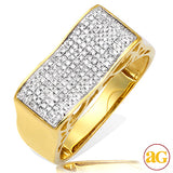 10KY 1.00CTW DIAMOND OVAL SHAPED CINDERELLA RING