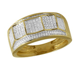 10KY 0.45CTW DIAMOND MENS RING