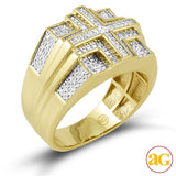 10KY 0.50CTW DIAMOND MENS RING